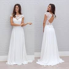 Meilleure vente yoins femmes robe mousseline épaules dénudées. Robe Blanche Dentelle Boheme 52ae2a