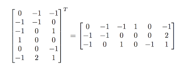 In linear algebra, the transpose of a matrix is an operator which flips a matrix over its diagonal; Is There A Way To Automatically Transpose A Matrix Written In Latex Tex Latex Stack Exchange