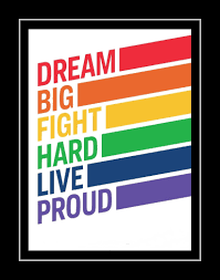 Inspirational Dream Live Quote Wall Art Pride Poster Daughter Sister Best Friend Christmas Birthday Gift For Son Dec Wall Quotes Wall Art Quotes Quote Posters