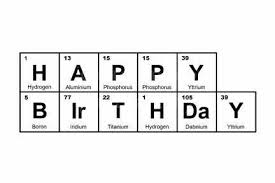 Saying Happy Birthday Using Periodic Table Shablony Etiketok Pozdravitelnye Otkrytki Svoimi Rukami Nadpisi