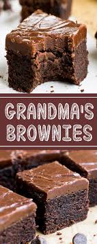 Recipe Grandma S Brownies Brownies Cakes Recette Dessert Gateaux Et Desserts Brownies Moelleux