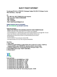 Download inject paket all operator 2019.apk diupload ridwan archazen pada 03 march 2019 di folder apk 3.57 mb. Daftar Harga Inject Paket Internet Docx