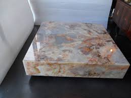 Massive Onyx Coffee Table It Lights Up Very Dimly In The Middle Center Underneath Already Wired And In Wor Contemporary Coffee Table Coffee Table Onyx Table