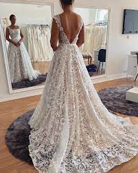 Beautiful Lace A Line Square Neck Wedding Dress With V Back Perth Western Australia Wedding Dresses Luxury Wedding Dress Dresses