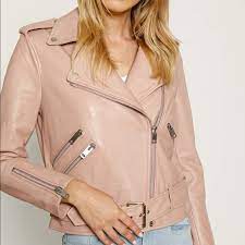 Walter Baker Jackets Coats Nwt Walter Baker Allison Leather Jacket Rose Pink Poshmark