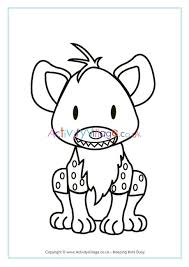 Search through more than 50000 coloring pages. Hyena Colouring Page