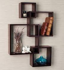 See more ideas about رفوف, حائط, تصميم. Buy Engineered Wood Intersecting Wall Shelf In Brown Colour By Driftingwood Online Modern Wall Shelves Wall Shelves Home Decor Pepperfry Product
