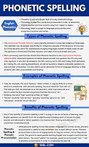 Properly spelt, these words all tell a sublime story, like westminster abbey. Phonetic Spelling Types And Uses Of Phonetic Spelling In English 7esl