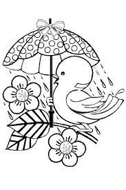 عصفور رسم يحمل مظلة تحت المطر على الغصن للتلوبن مفرغة glass painting patterns painting patterns hand embroidery designs