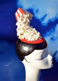 Spilled Popcorn Red Costume Fascinator Headpiece Hat Popcorn Costume Candy Girl Costumes