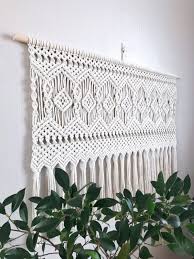 Macrame Wall Hanging Large Macrame Wall Hanging Macrame Etsy Large Macrame Wall Hanging Macrame Wall Hanging Patterns Macrame Wall Art