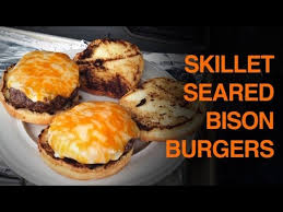Maybe you would like to learn more about one of these? Skillet Seared Butter Bison Burgers With Cheese And Onion Thick Juicy Cheesy And Delicious Youtube