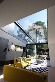 Very smart design and it looks cool too. Glass Roof Home Design