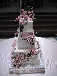 Cherry Blossom Wedding Cake By Cakelady36 On Cakecentral Com Cherry Blossom Wedding Cake Cherry Blossom Wedding Cherry Blossom Cake