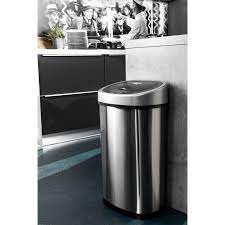 homra fonix afvalemmer 50 liter met sensor blokker schoon huis rvs vuilniszak