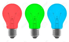Red Green Blue Primary Color Light Bulb As Light Isolated On Stock Photo Picture And Royalty Free Image Image 11587124