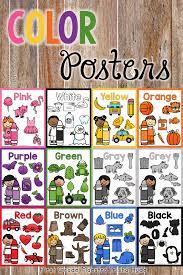 Learning Colors Can Be Fun For Your Student With These Bright And Colorful Posters Students Will S Learning Colors Learning Poster Preschool Color Activities
