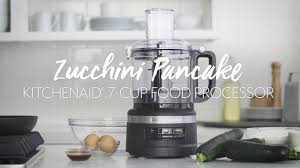 If you want to make zucchini noodles at home without a spiralizer, then a food processor is perhaps the quickest tool that can help you.however, the drawback is that the zucchini noodles that you make with a food processor do not actually look like noodles. Zucchini Pancakes In The Kitchenaid Food Processor Youtube