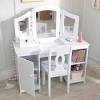 Product title teamson kids polka dot prints gisele vanity table & stool, multiple finishes average rating: 1