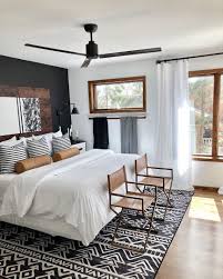 Linear Aztec Black Rug Master Bedrooms Decor Remodel Bedroom Home Decor Bedroom
