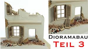 Dazu gehören verschiedene arten von präzisionssägen und hobel, um die maßhaltigkeit im zehntel millimerter bereich, die exakten winkel und die größte festigkeit beim zusammenbau zu garantieren. Hausruine Selber Bauen Tiger 1 Winter Diorama 1 35 Modellbau Teil 3 Youtube