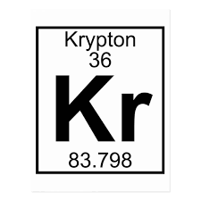 Krypton is a colorless, odorless, inert gas. Element 036 Kr Krypton Full Postcard Zazzle Com Au