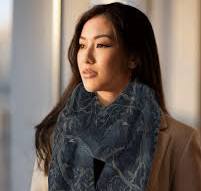 William Morris Inspired Lightweight Scarf, Dark Academia Crow Wrap
