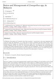 .sdn bhd (mappdev | mappdev.com) provides services for consulting, graphic designing, content writing, website and mobile app development and here are the services that we can provide. Pdf Status And Management Of Conogethes Spp In Malaysia