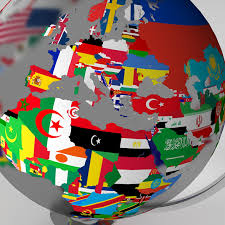 How to make a globe with flags of the world? Earth Globe World Map With Flags Earth Globe Globe Logo Earth Design