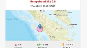 Shah alam malaysia terletak di 6959.10 km barat laut dari mekah. Gempa Bumi Pagi Ini Senin 27 Juli 2020 Ini Lokasi Dan Kekuatannya Tribun Manado