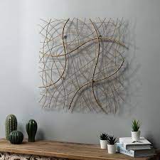 Mercury Row Abstract Square Metal Wall Decor In 2021 Metal Wall Decor Wall Decor Modern Wall Decor