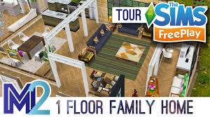 The dream homes update is here in the sims freeplay! Sims Freeplay 1 Floor Family Home Original Design Youtube