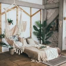 The Chair Hammock Will Create A Cosiness And Style In Your House Unforgettable Feelings Of Peace Relaxa Bohemian Bedroom Decor Bedroom Design Apartment Decor