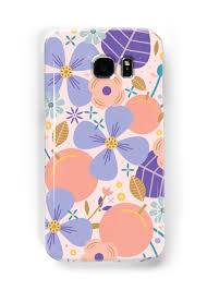 Just Peachy Case Skin For Samsung Galaxy By Carly Watts Pattern Illustration Floral Illustrations Illustration Art