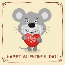 Wenn sie die partnersuche für jahre, lieben er diese karte. Frohlichen Valentinstag Ich Liebe Dich Lustige Maus Mit Herz Leinwandbilder Bilder Nubes Schone 14 Februar Myloview De