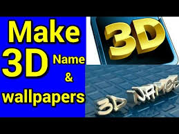 how to make 3d name wallpaper in hindi