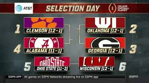 Alabama and ohio state vs. College Football Playoff Selection Show 12 3 17 Youtube