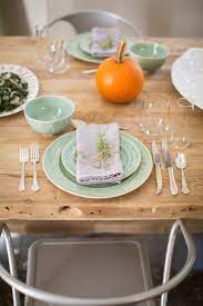 Diy Fresh Rosemary Sprig Place Settings 17 Apart Simple Table Settings Place Settings Fresh Rosemary
