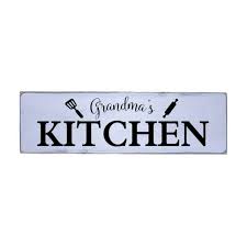 Parents need to know that grandma's kitchen is an educational quiz covering kindergarten skills such as alphabetical order. Grandma S Kitchen Handmade Farmhouse Wood Wall Art Sign 8in X 24in