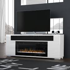 Arlo media console electric fireplace. Haley Electric Fireplace Media Console In White By Dimplex
