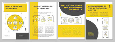 Which are the requirements to apply for a formal obligation letter for a german visa? Family Reunion Guidelines Brochure Template 2248161 Vector Art At Vecteezy