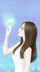 Find the best cute drawing wallpaper on getwallpapers. Girl Cute And Enakei Image Cute Girl Drawing With Butterfly 720x1280 Wallpaper Teahub Io
