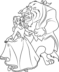 Supercoloring.com is a super fun for all ages: Belle And Beast Coloring Page Free Printable Coloring Pages For Kids