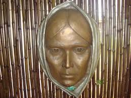 Philip Vickers( Navajo Girl) Indian Wall Sculpture