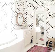 We know pinterest and instagram are brimming with bathroom design ideas, and you might have a million of these looks in your head. 3 Powder Rooms That Will Make You A Wallpaper Believer Hello Fashion White Bathroom Black White Bathrooms Pretty Bathrooms