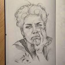 Anais On Instagram I Never Draw Facial Expressions But I Ve Really Enjoyed This One Iamhalsey Observational Drawing Sketches Celebrity Drawings