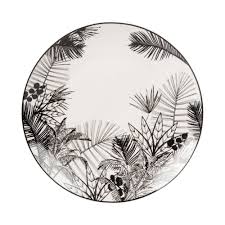 Epingle Par Benjamin Saria Sur Deco Table Villa Garigga Assiette Noire Noir Et Blanc Assiette