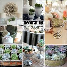 A succulent in a yellow container is the bright centerpiece the room truly needs. Decorating With Succulents Succulents Plants Succulent Gardening