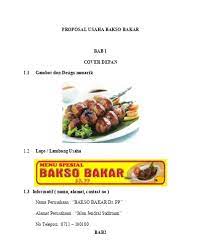 Contoh proposal usaha makanan ringan martabak manis  2  i. Contoh Cover Proposal Usaha