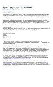 Wow your future employer with this simple cover letter example format. Journal Manuscript Template